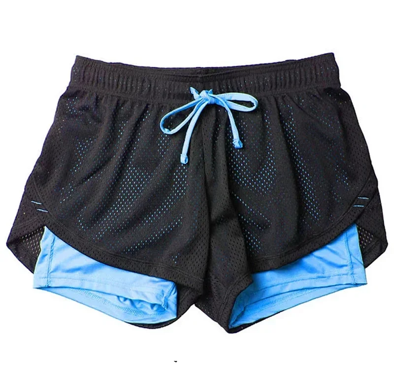 Schnelltrocknende Trainingsshorts für Fitness, Laufen & Strand Blau