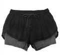 Schnelltrocknende Trainingsshorts für Fitness, Laufen & Strand Den grauen